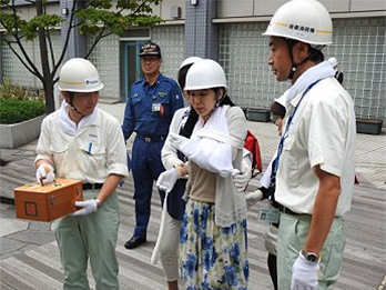 Fujikura Headquarters Emergency Drill