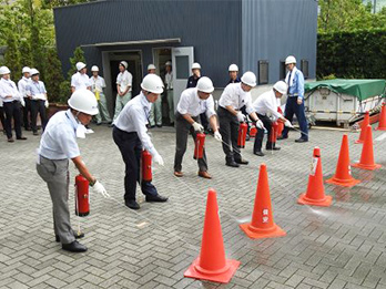 Fujikura Headquarters Emergency Drill